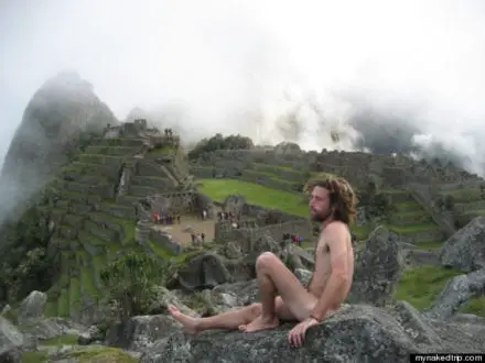 Naked at Machu Picchu