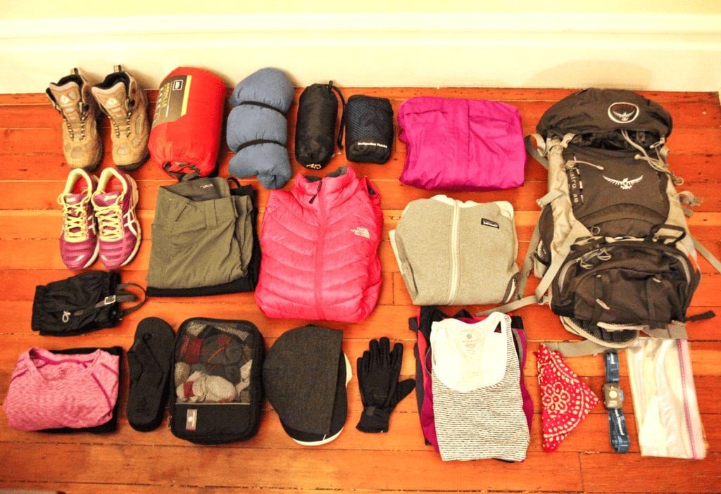 Inca Trail Packing List