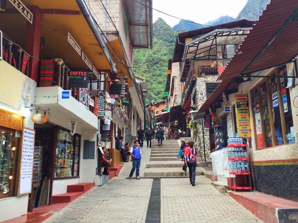 A Street in Aguas Calientes.