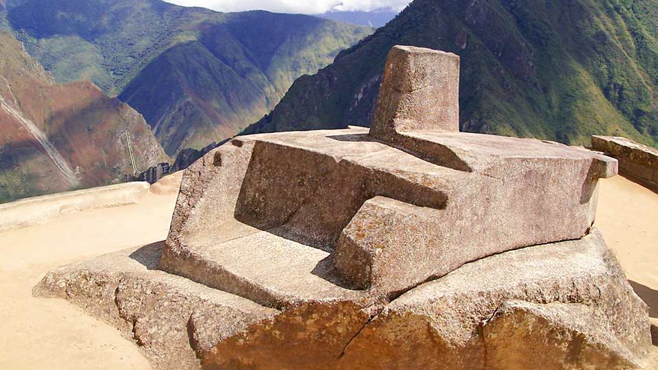 Intihuatana in Machu Picchu, Peru