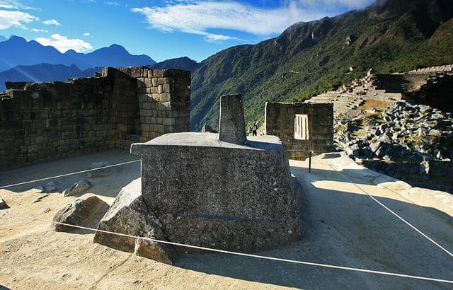 Intihuatana in Machu Picchu