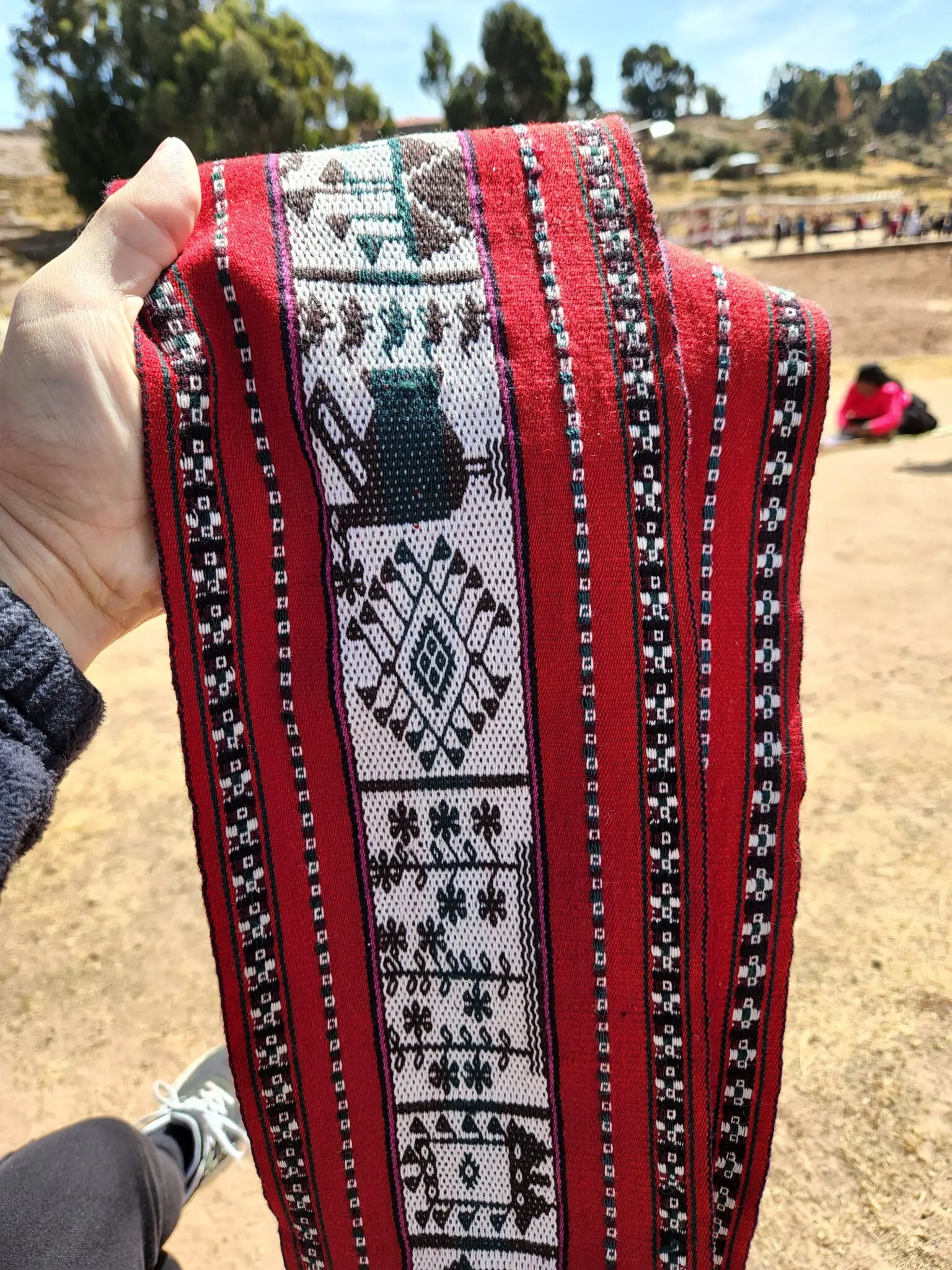 A scarf weaved in Taquile