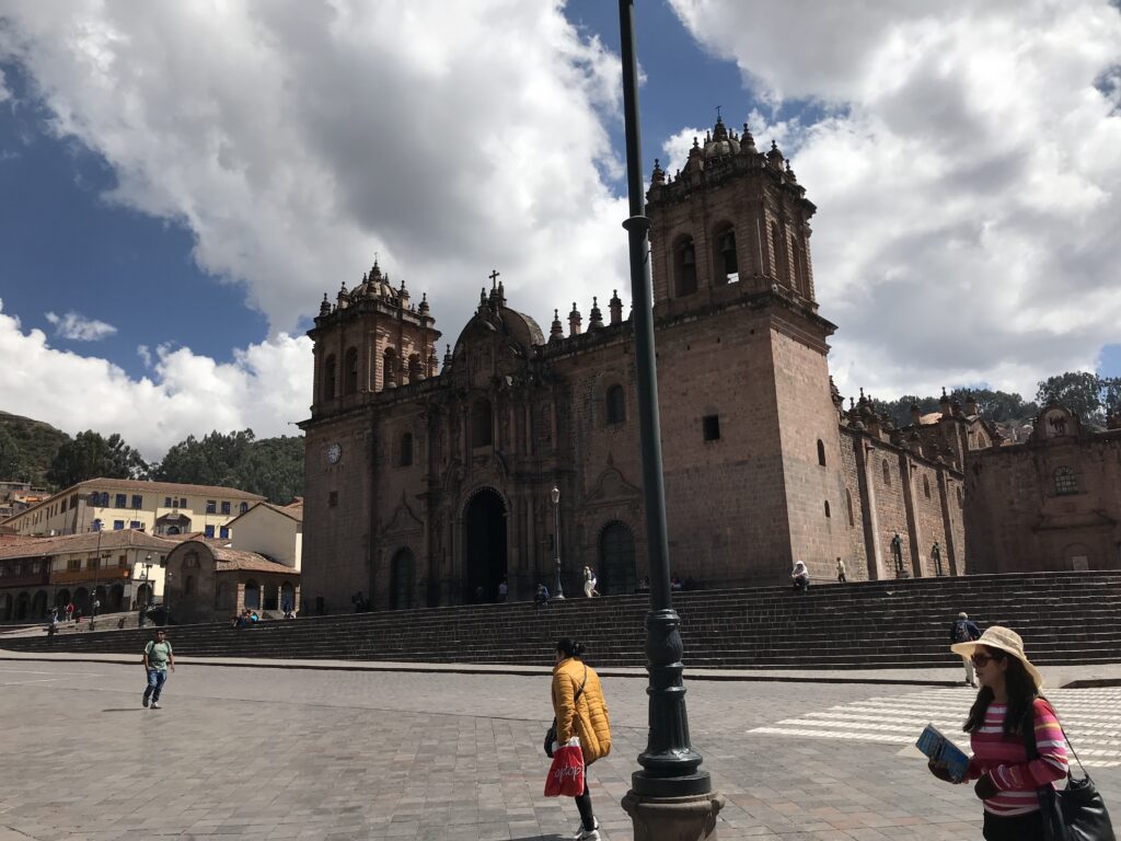 View of Cathedral from Cusco Main Square