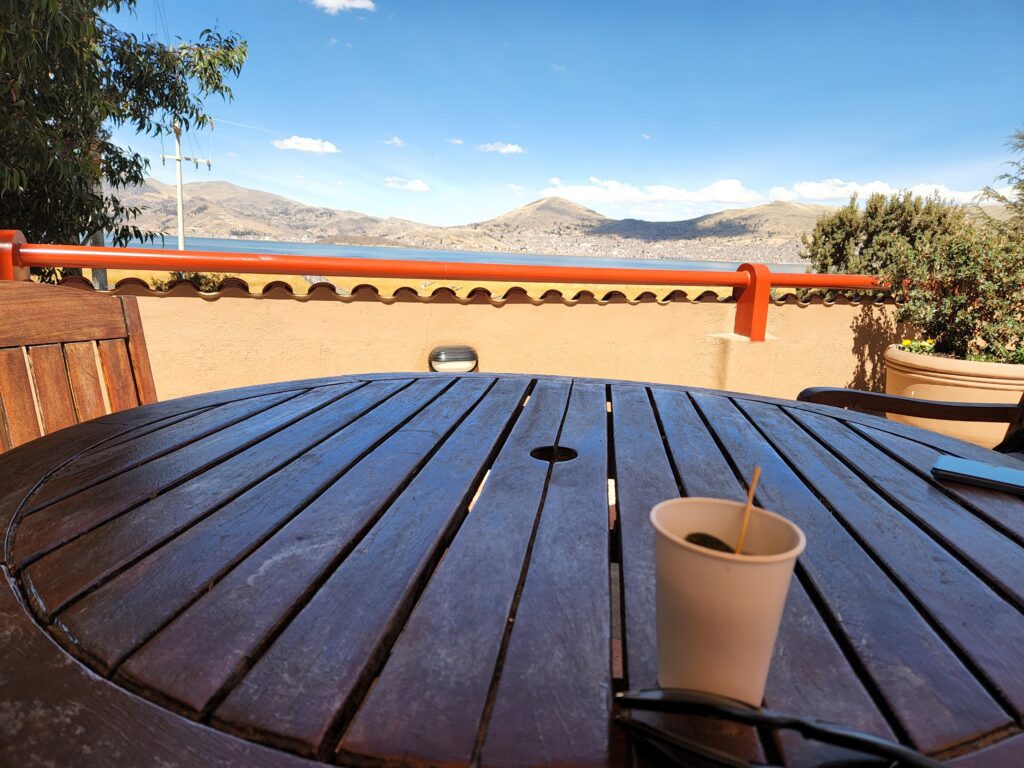 Drinking coca Leaf Tea